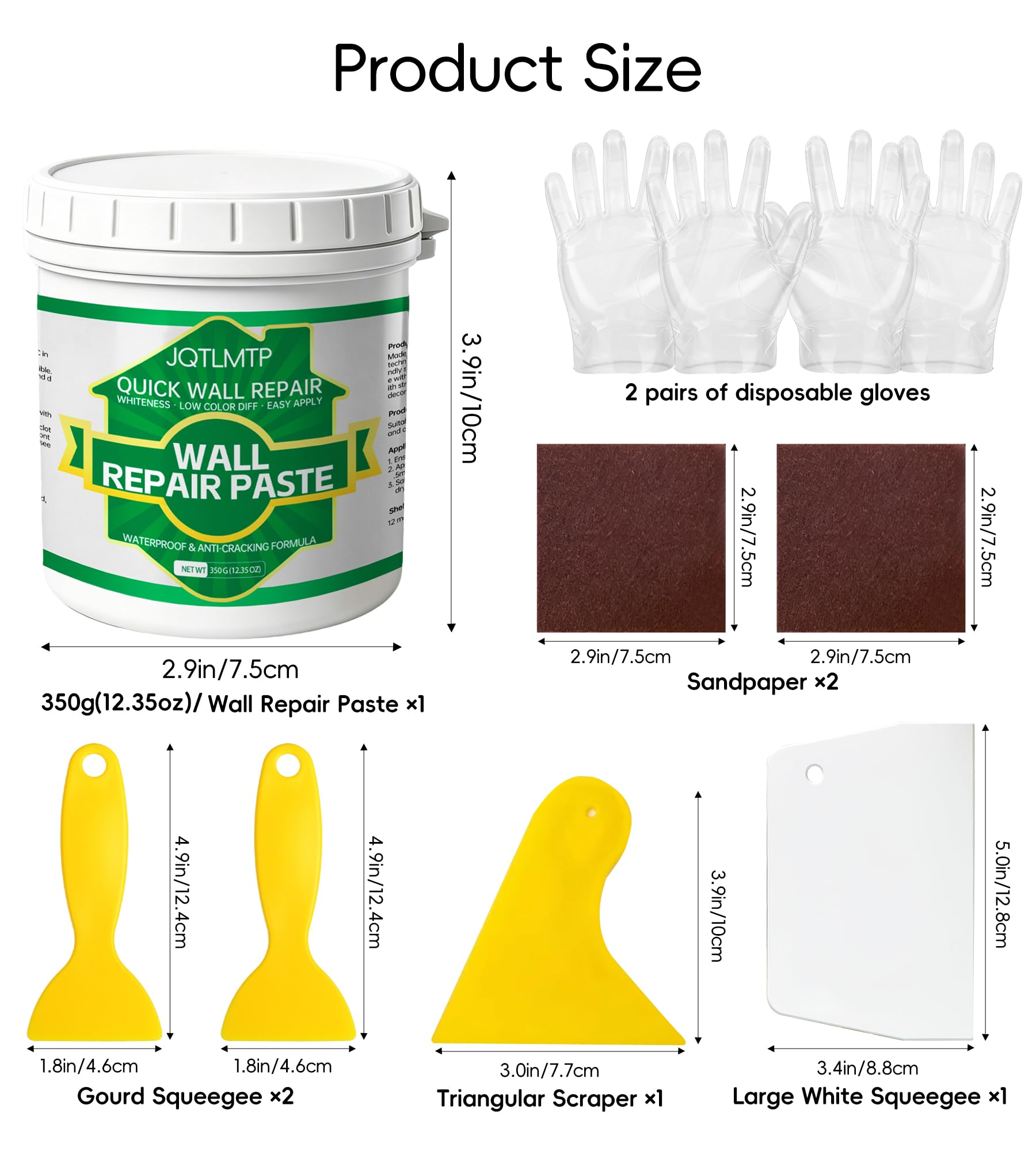 Crack resistant and long lasting adhesion for wall repair