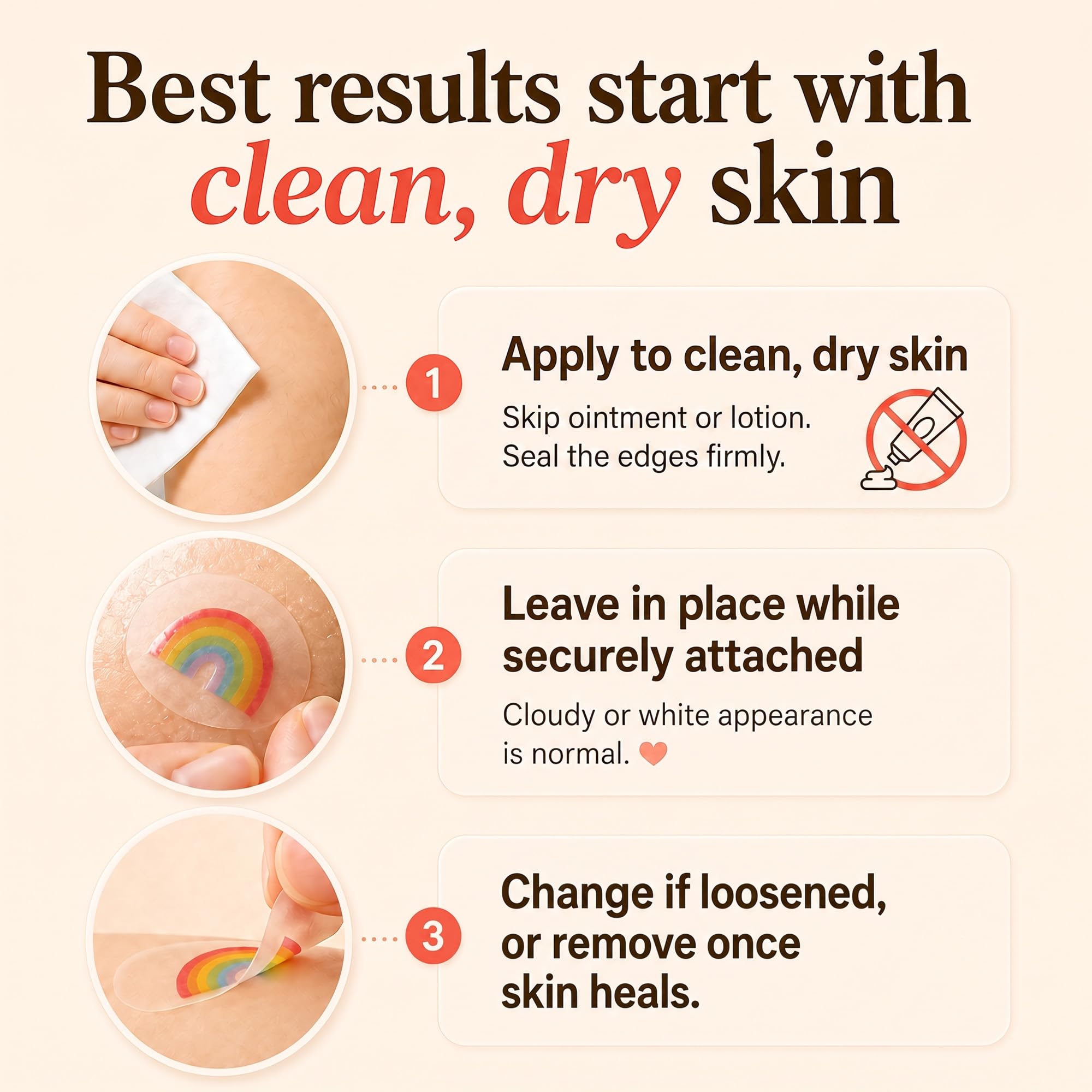 Waterproof hydrocolloid bandage for kids Kissprinkle MoistureBand