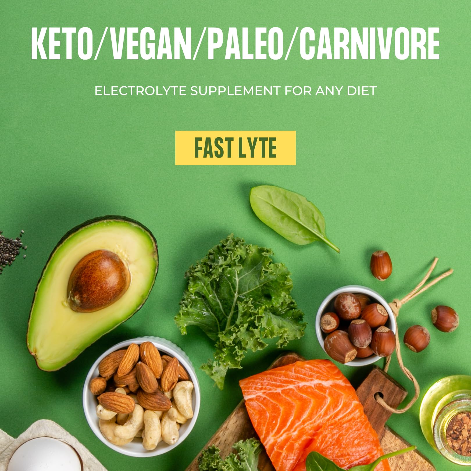 FAST LYTE No Sugar Electrolytes Powder Simply Raw zero calories electrolyte powder