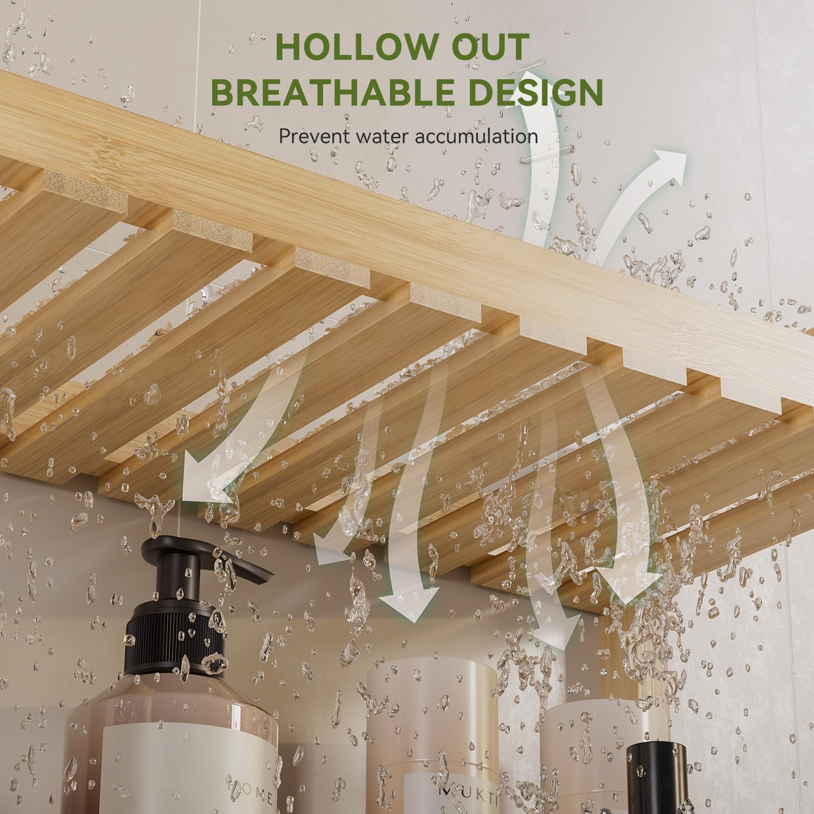Countertop placement option for extra bathroom storage