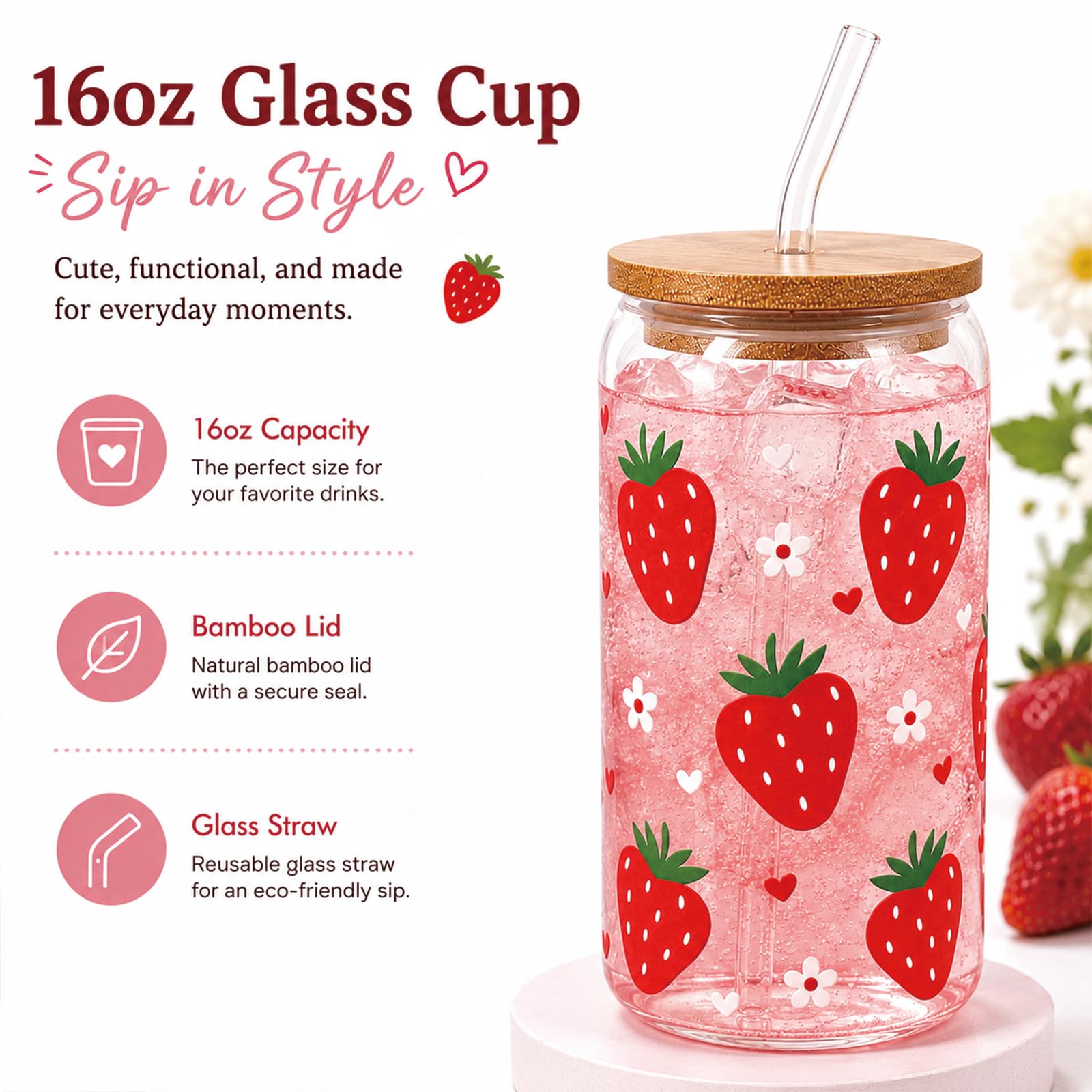 FatWongcoi Strawberry Gift Set scented candle image