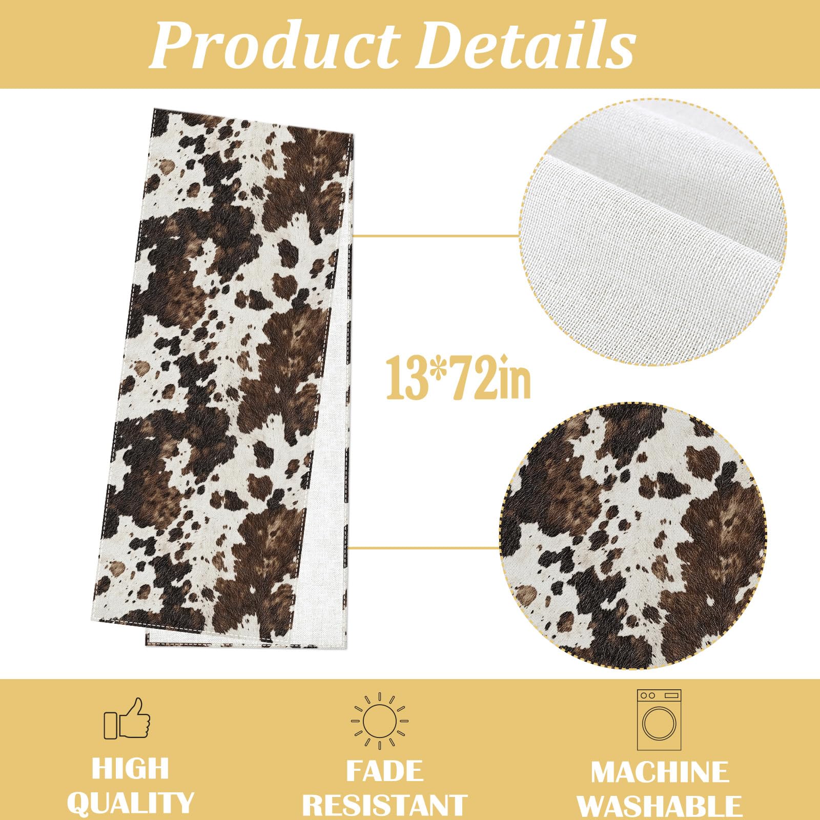 Polyester linen like table runner for party use