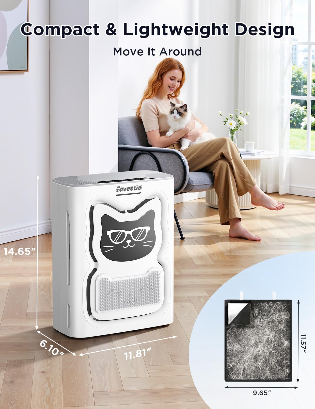 Faveetie Pet Air Purifier CADR 230 m3/h