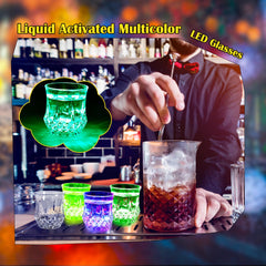 Durable transparent acrylic light up cup