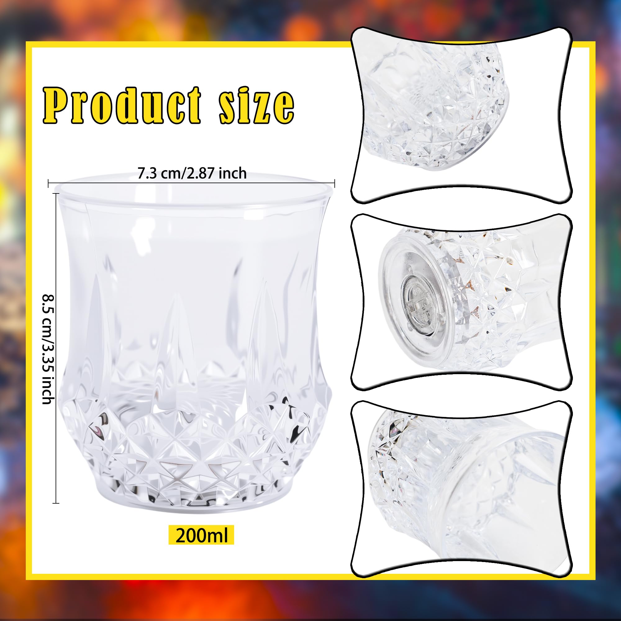 Pineapple design acrylic light up cup