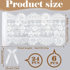 fcklvmc white lace table runner dresser top decor