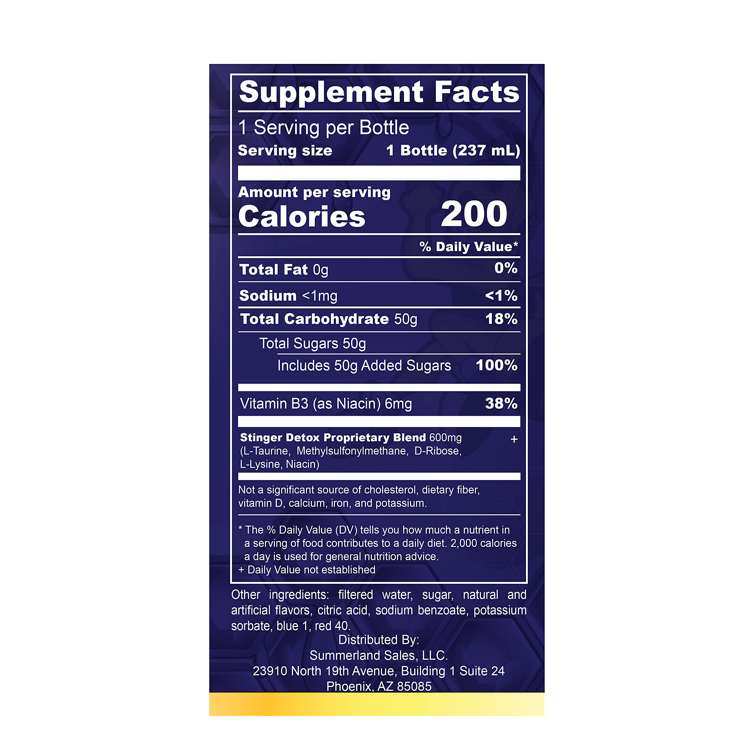 FDA registered detox drink manufactured in USA facility