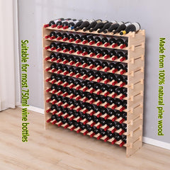 stackable pine wood wine rack cabinet suitable for home bar