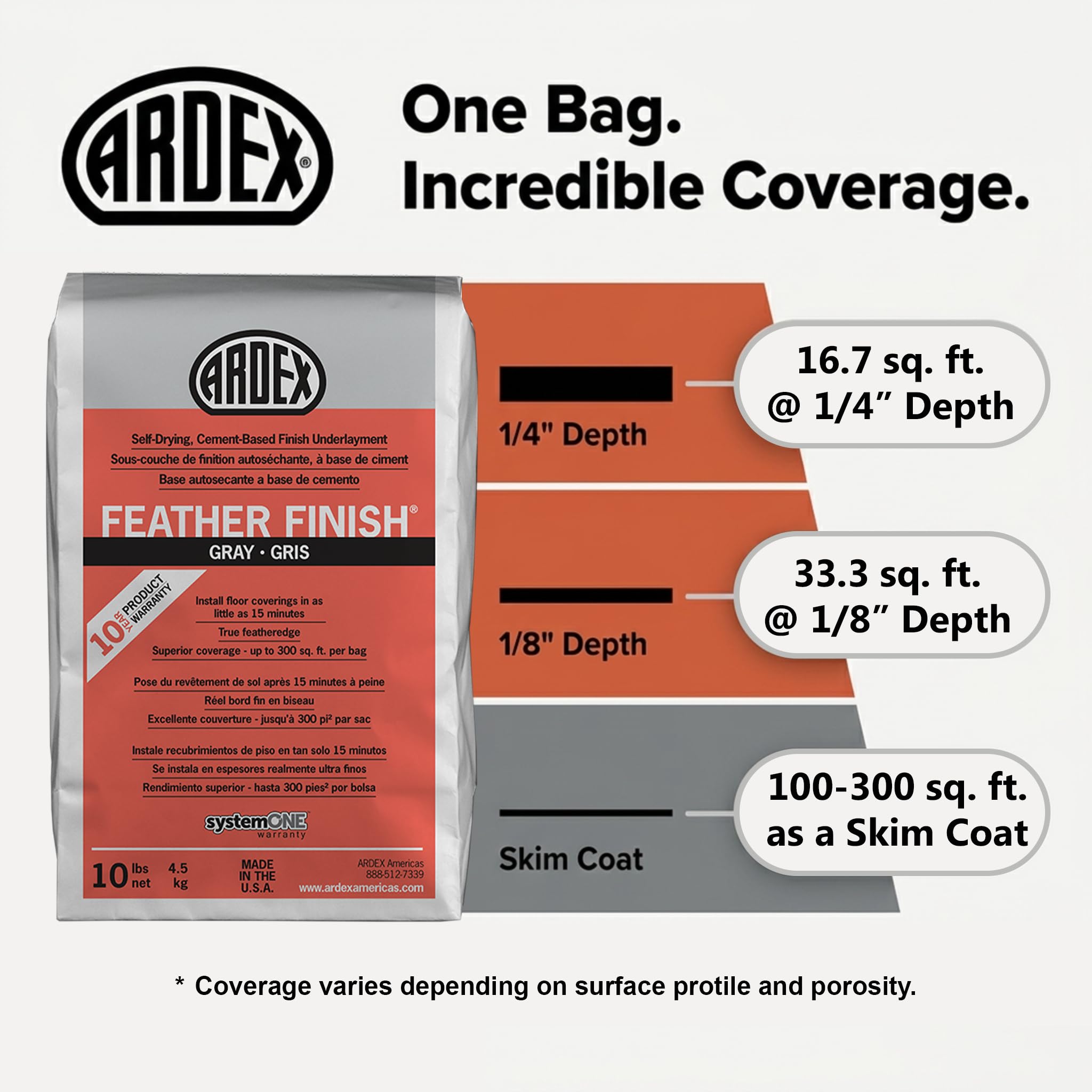 Ardex Feather Finish underlayment for vinyl prep
