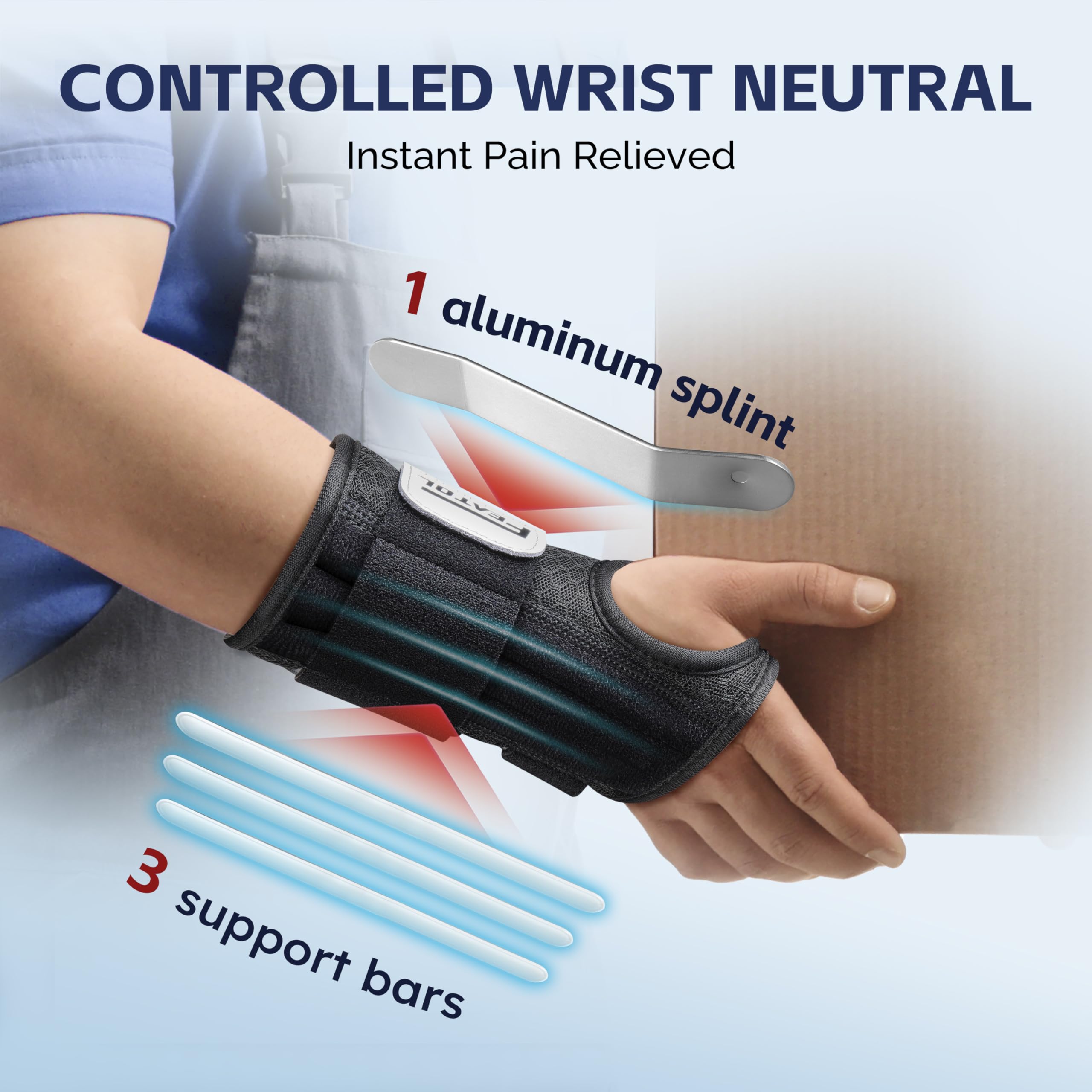 FEATOL 2-pack wrist brace for work image
