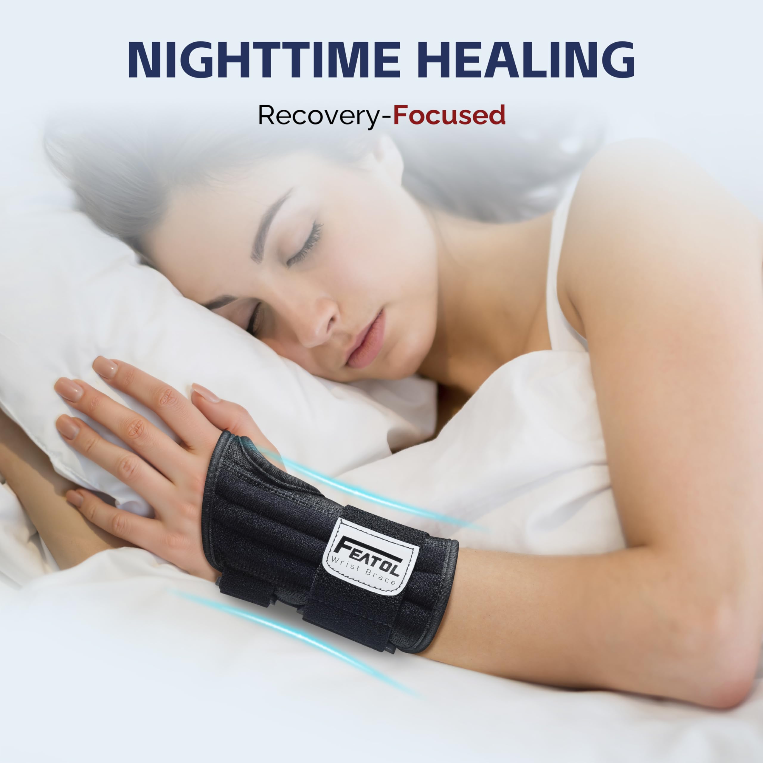FEATOL removable metal wrist splint carpal tunnel image