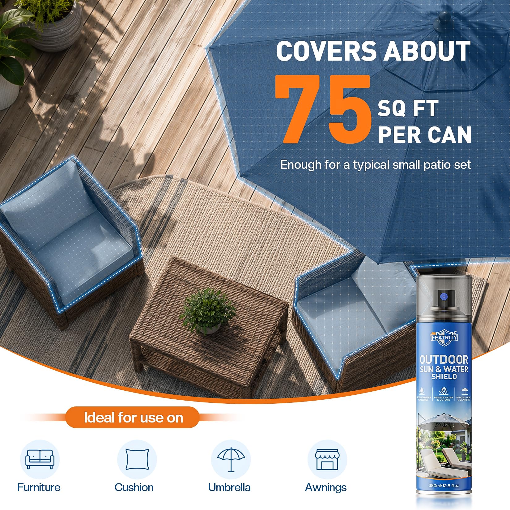 featrity spray for canvas covers and awnings