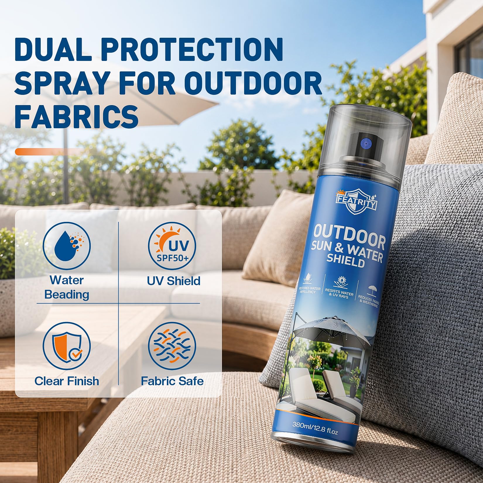 featrity outdoor fabric protector spray protecting patio furniture fabric