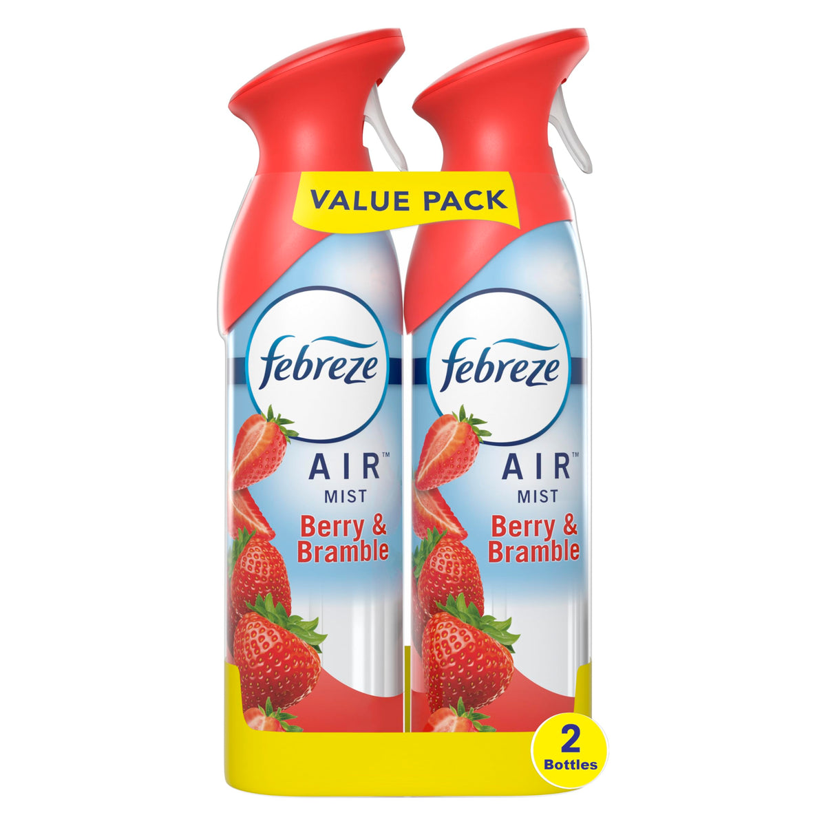 Febreze Air Mist Berry Bramble 8.8oz 2 Count odor-fighting room spray
