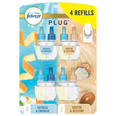 febreze fade defy plug refills 0.87oz 4ct package