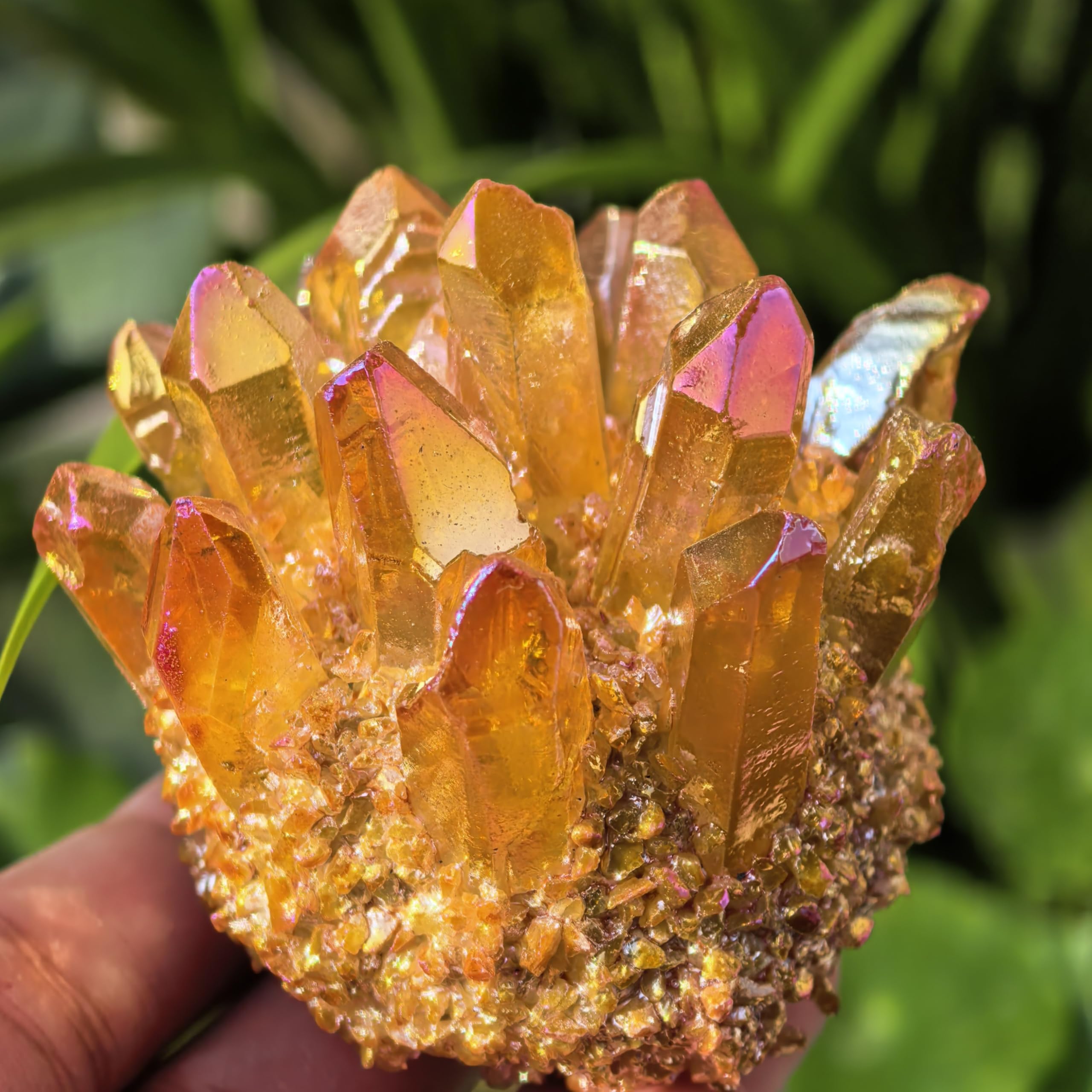 February birthstone quartz gift display