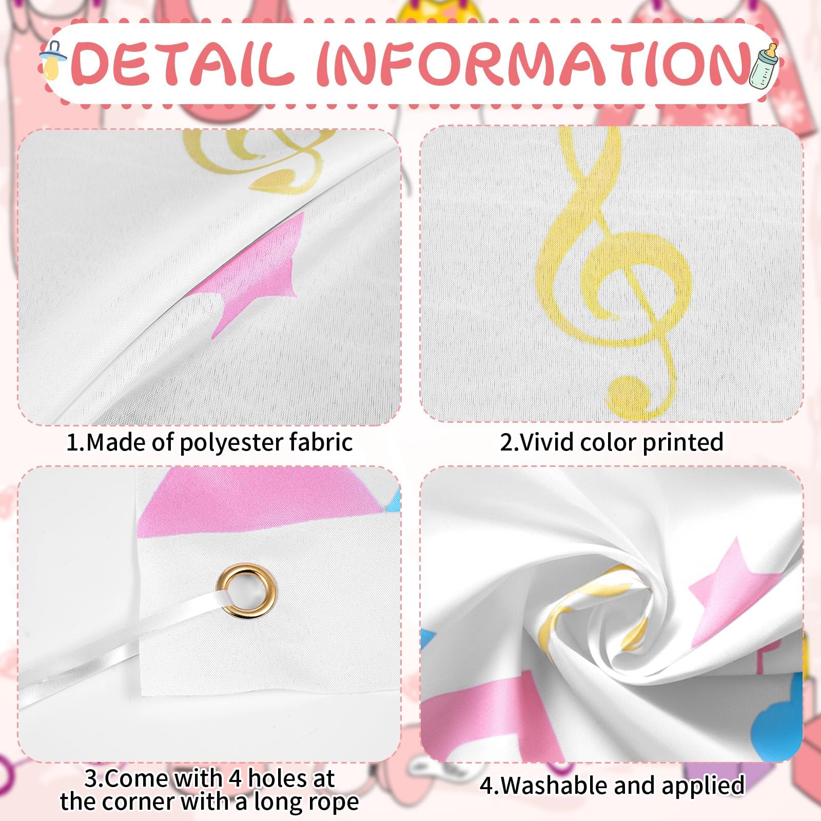 two-piece feed me backdrop for baby shower game