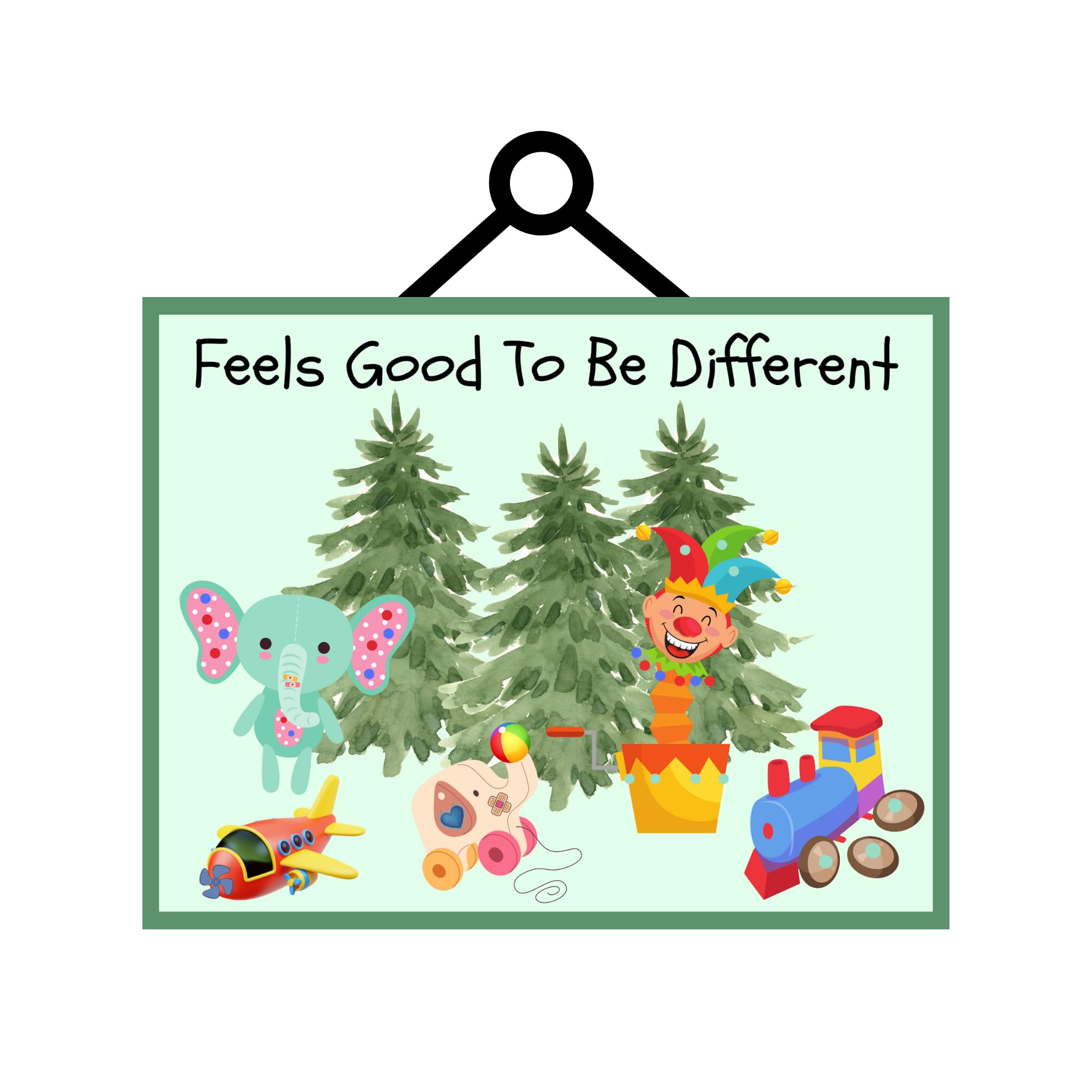 Feels Good To Be Different Christmas door sign 8x10 inches aluminum indoor outdoor