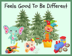 Feels Good To Be Different Christmas door sign 9x7 inches aluminum indoor outdoor