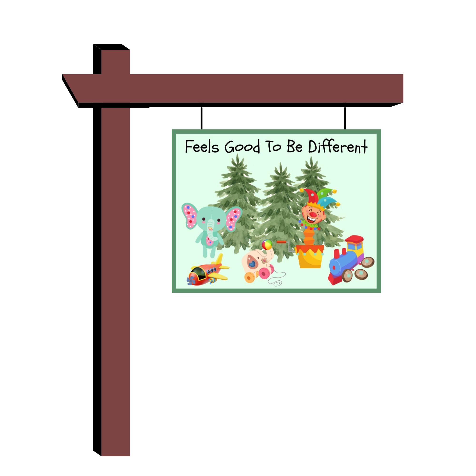 Door hanger aluminum sign 9x7 inches for indoor outdoor display