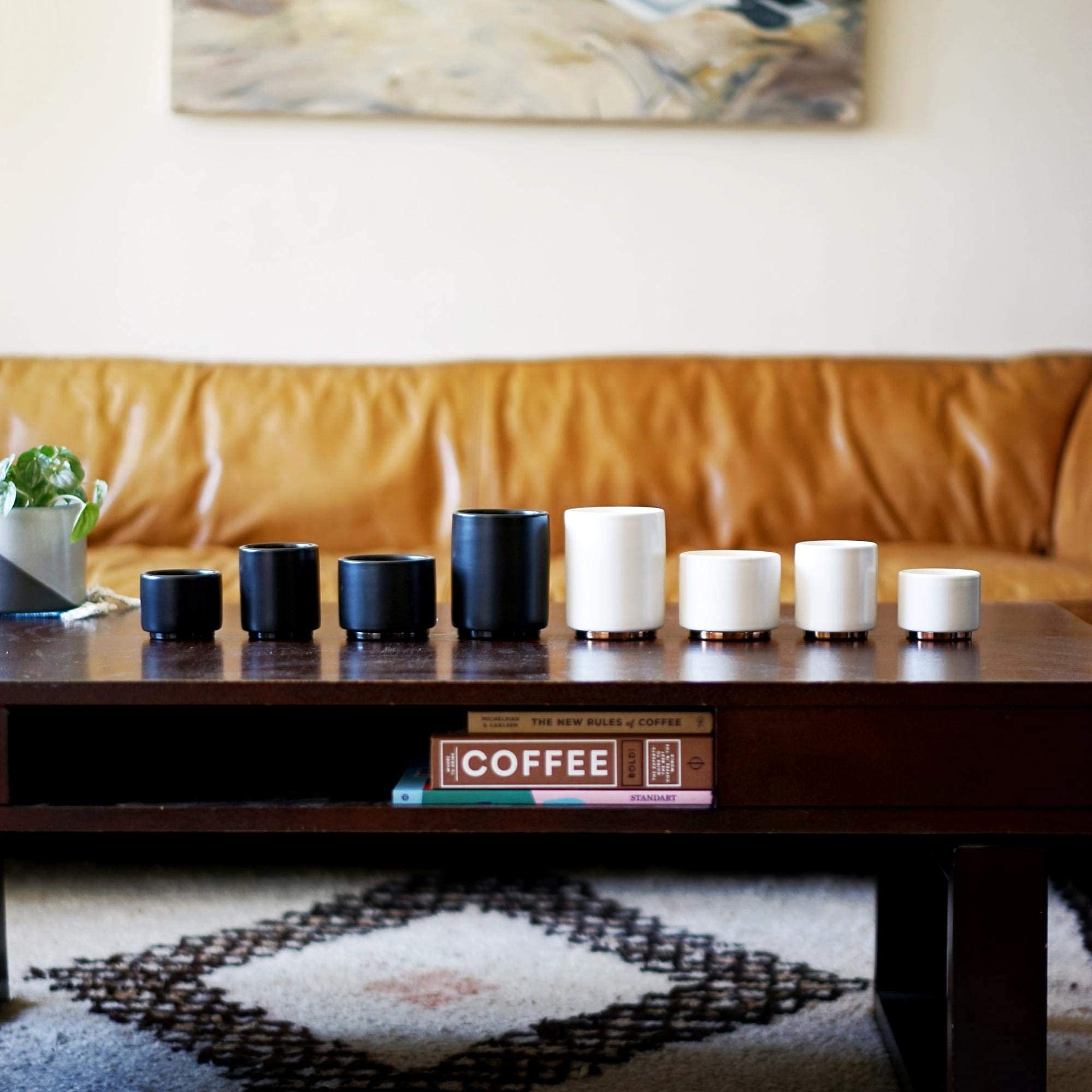 Elegant coffee mug presentation with Monty Milk Art Cups
