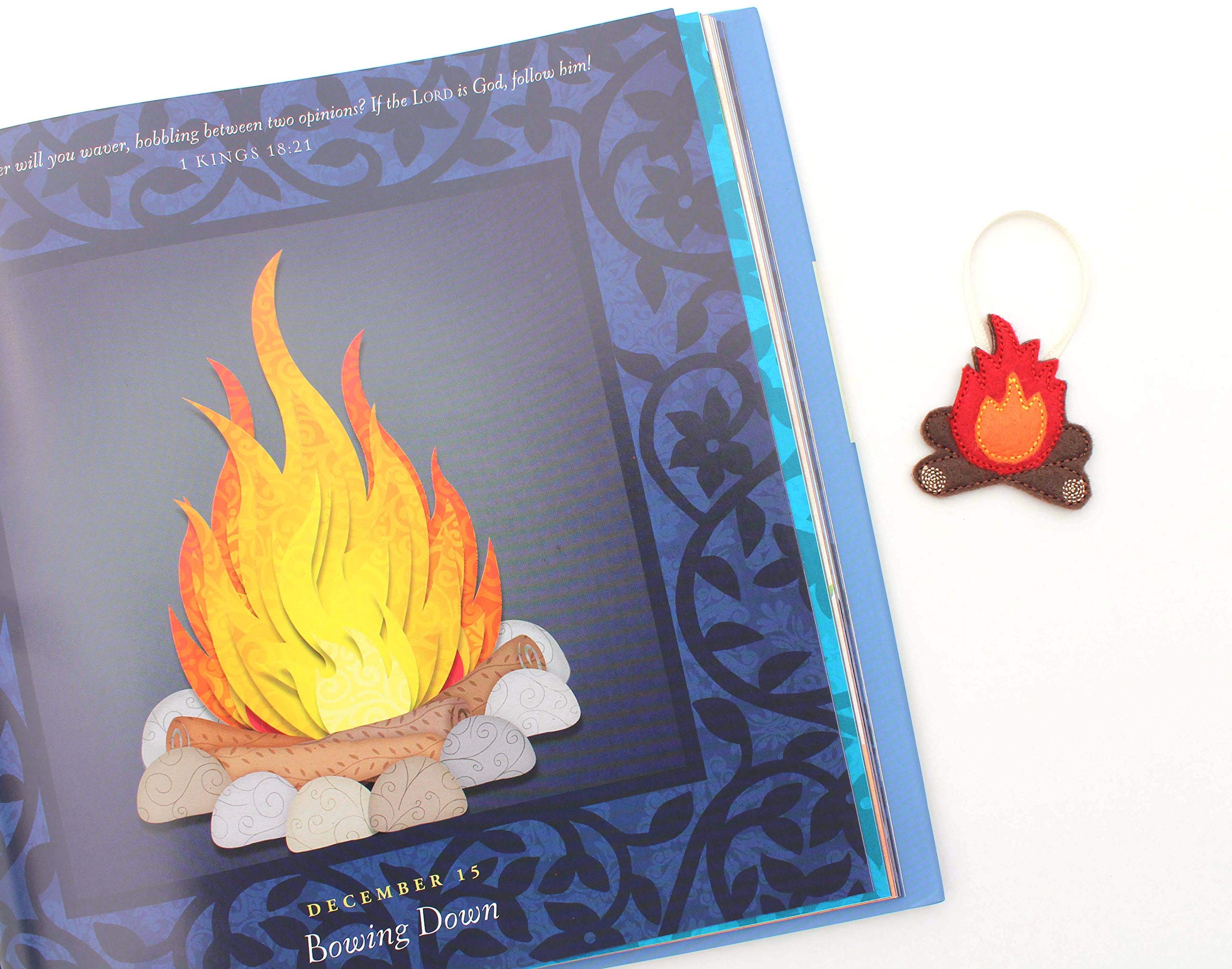 Each ornament measures about 2 inches long