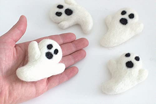 Autumn ghost felt shapes set of 5 display