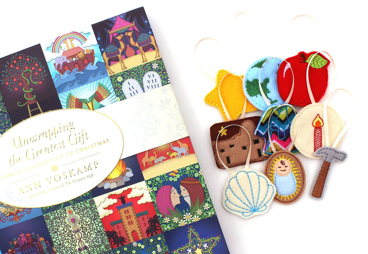 25 felt Jesse Tree ornaments for Advent countdown