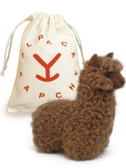 Felted alpaca ornament made from baby alpaca wool