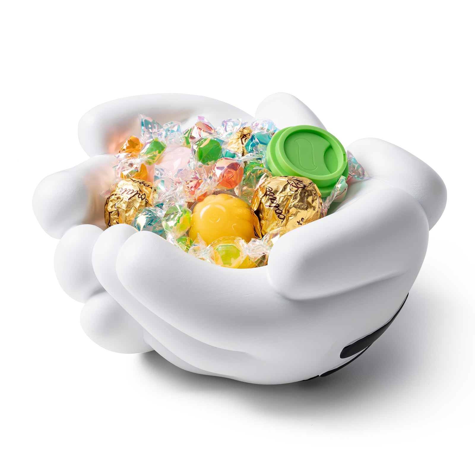 FelyHos cartoon mouse hand candy bowl resin decorative holder