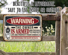 Man cave decor sign with gun enthusiasts theme