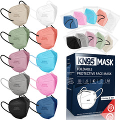 FENFEN KN95 mask for adults 50 pack multicolor packaging