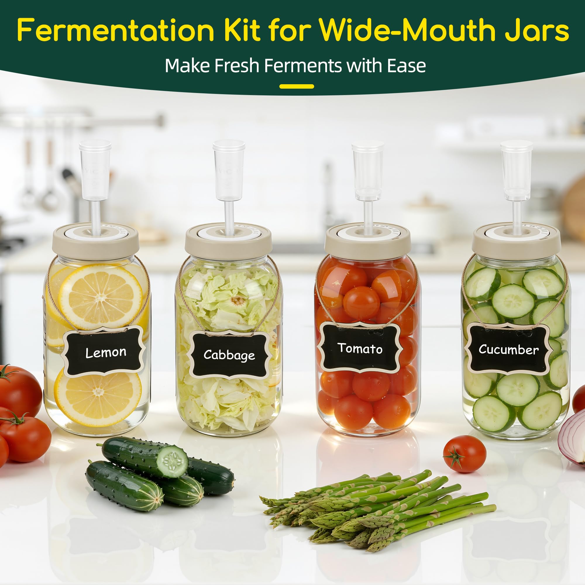Fermentation kit contents ready for home use
