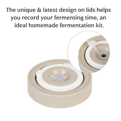 glass fermenting lids for wide mouth jars