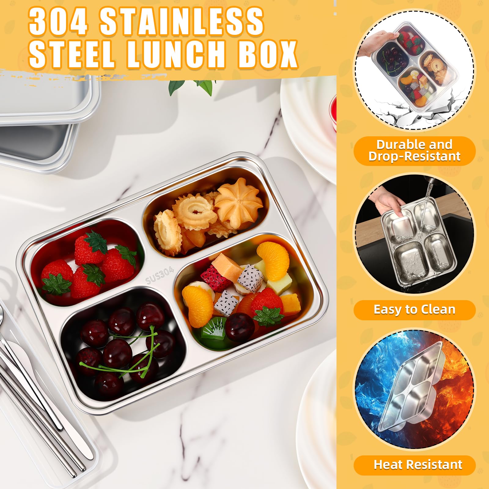 Ferrochef bento box 9.5 x 6.7 inches