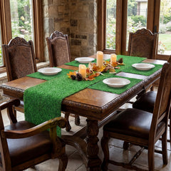 Green turf mats seven-piece set by Ferrochef
