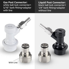 Keg coupler adapters included in Ferroday kit