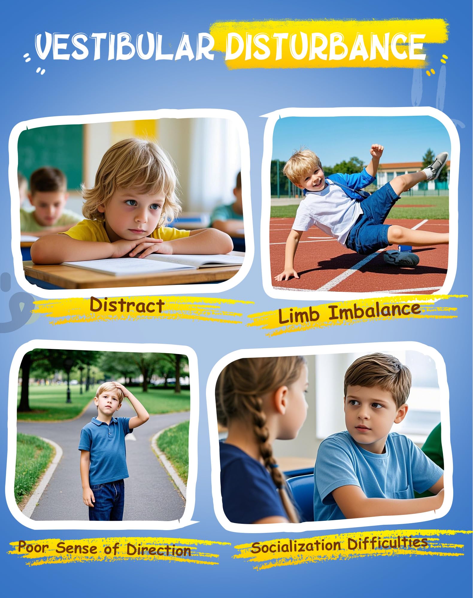 FERUERW anti-slip base chair for kids safety
