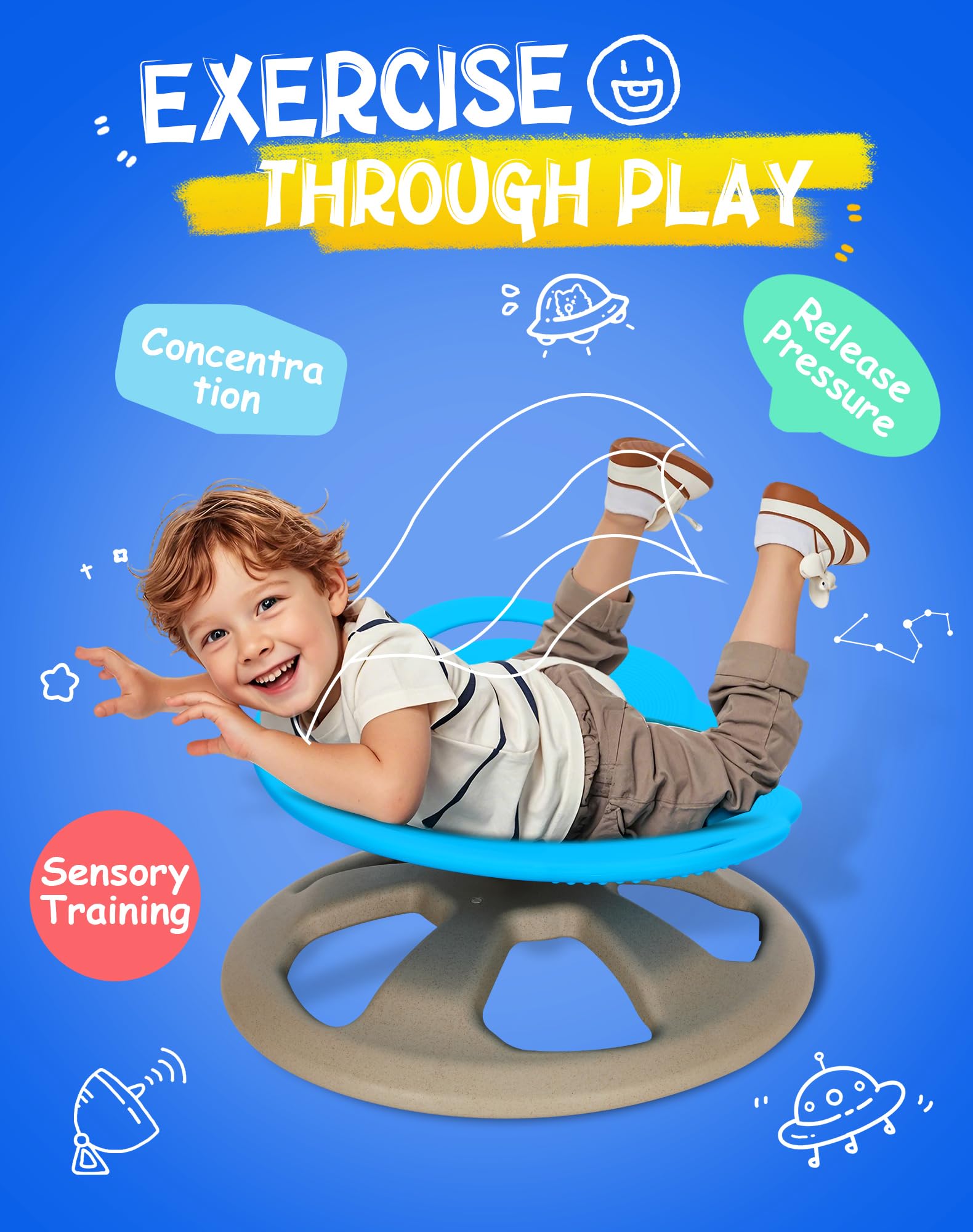 FERUERW chair blue for autistic kids