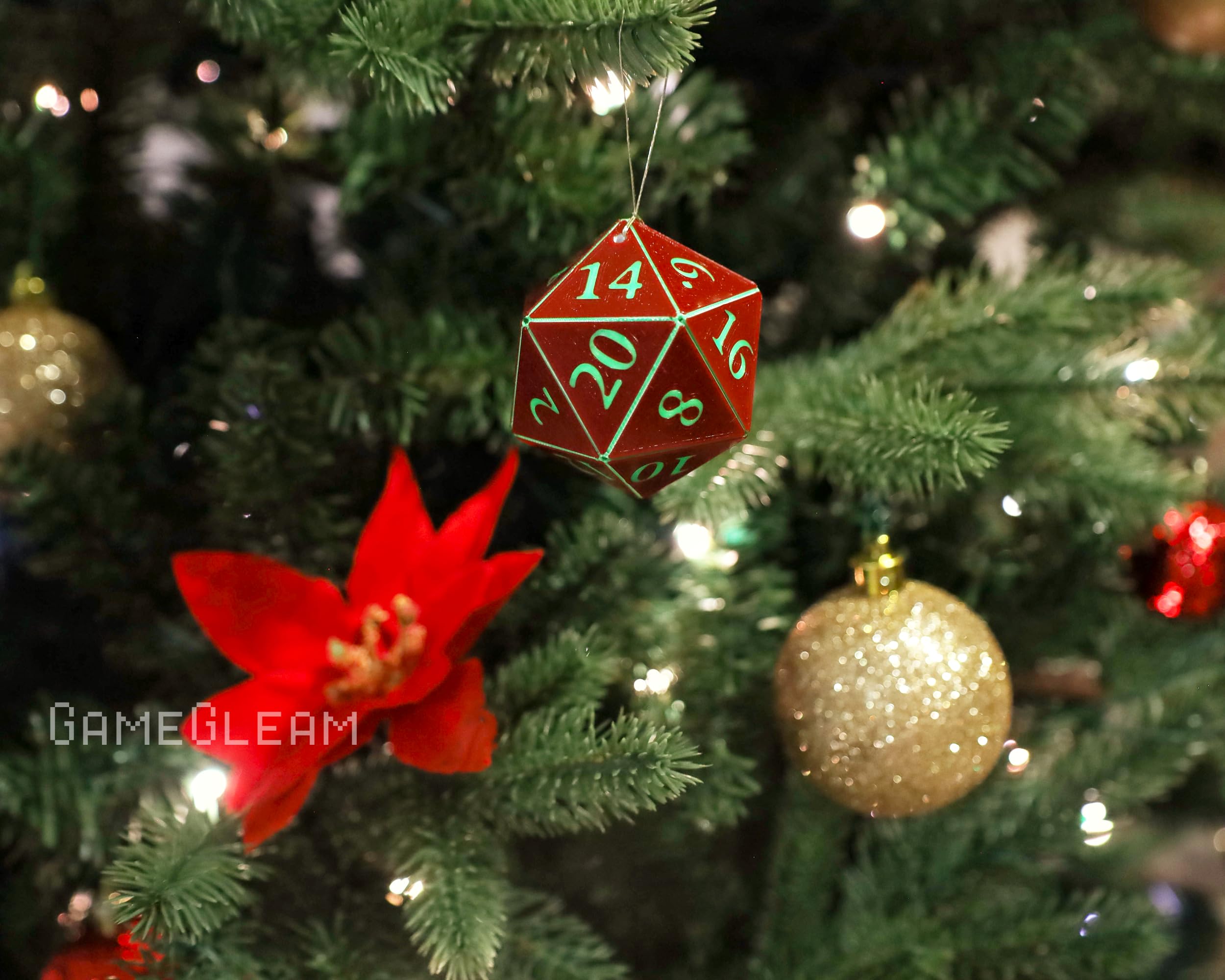 Festive DND ornament for holiday decor