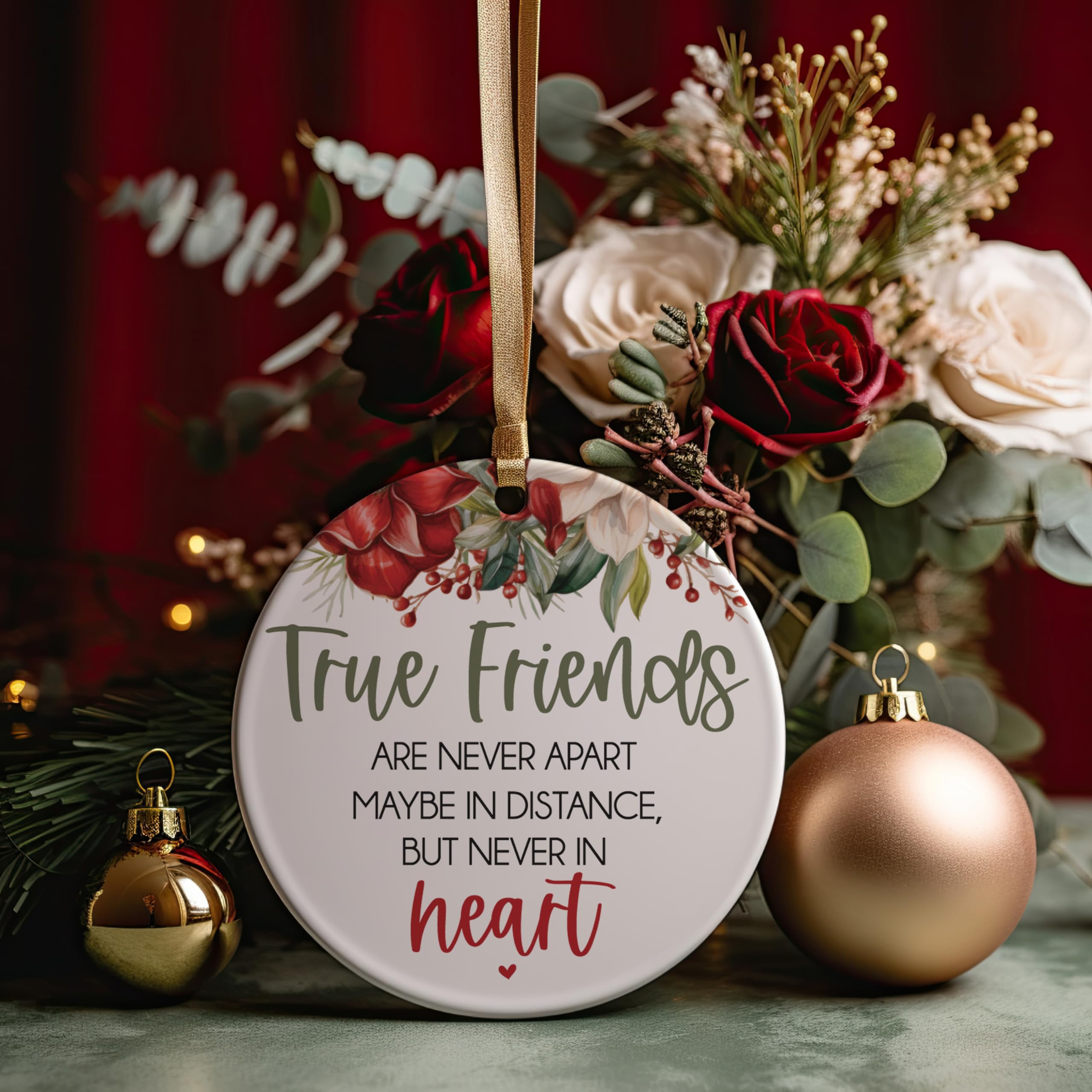 Elegant keepsake ornament from Pink Posies and Pearls line