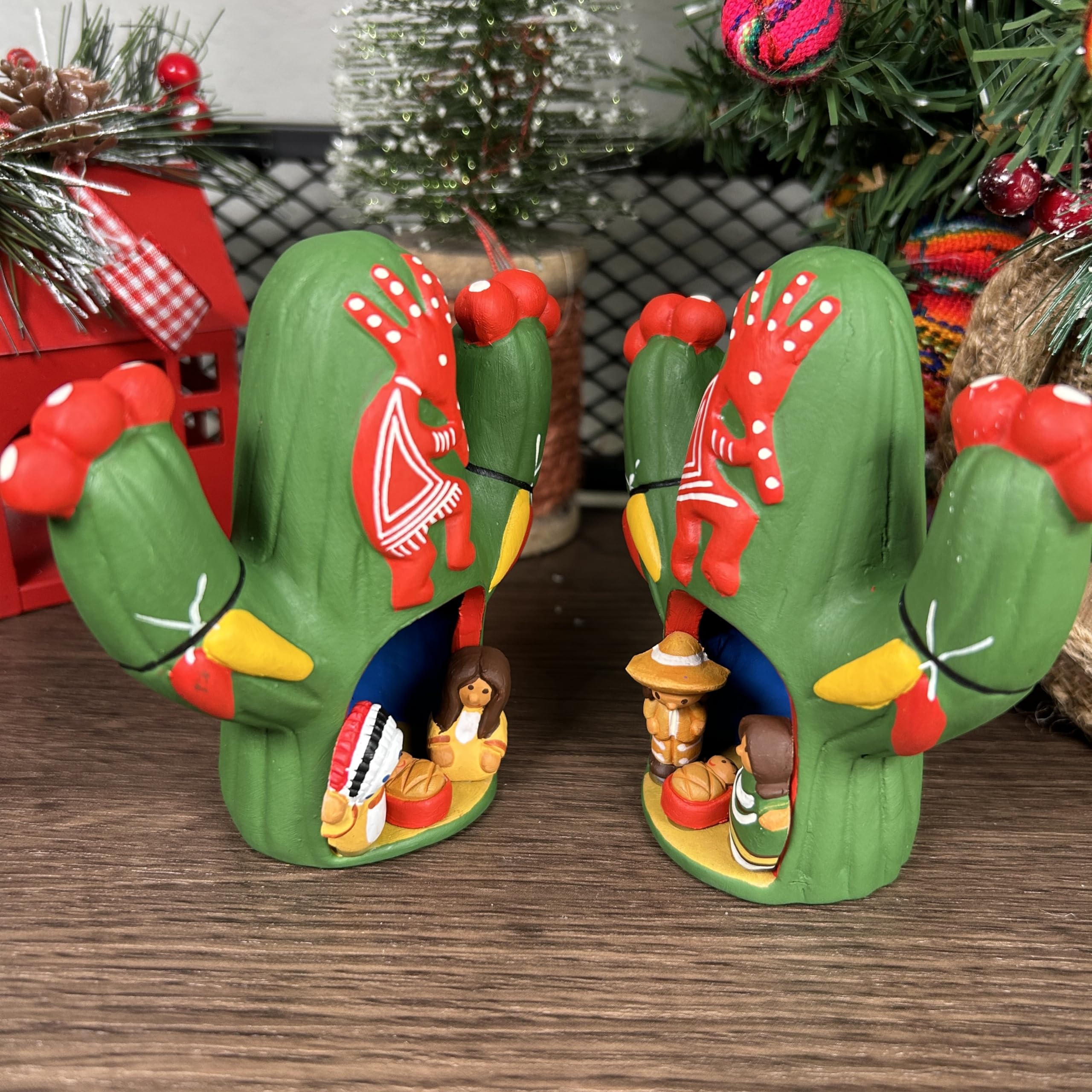 Folk art style nativity ornament for Festivity Home Decor