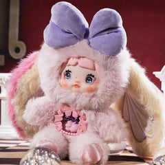 Nommi collectible plush with interactive rotating eyes feature