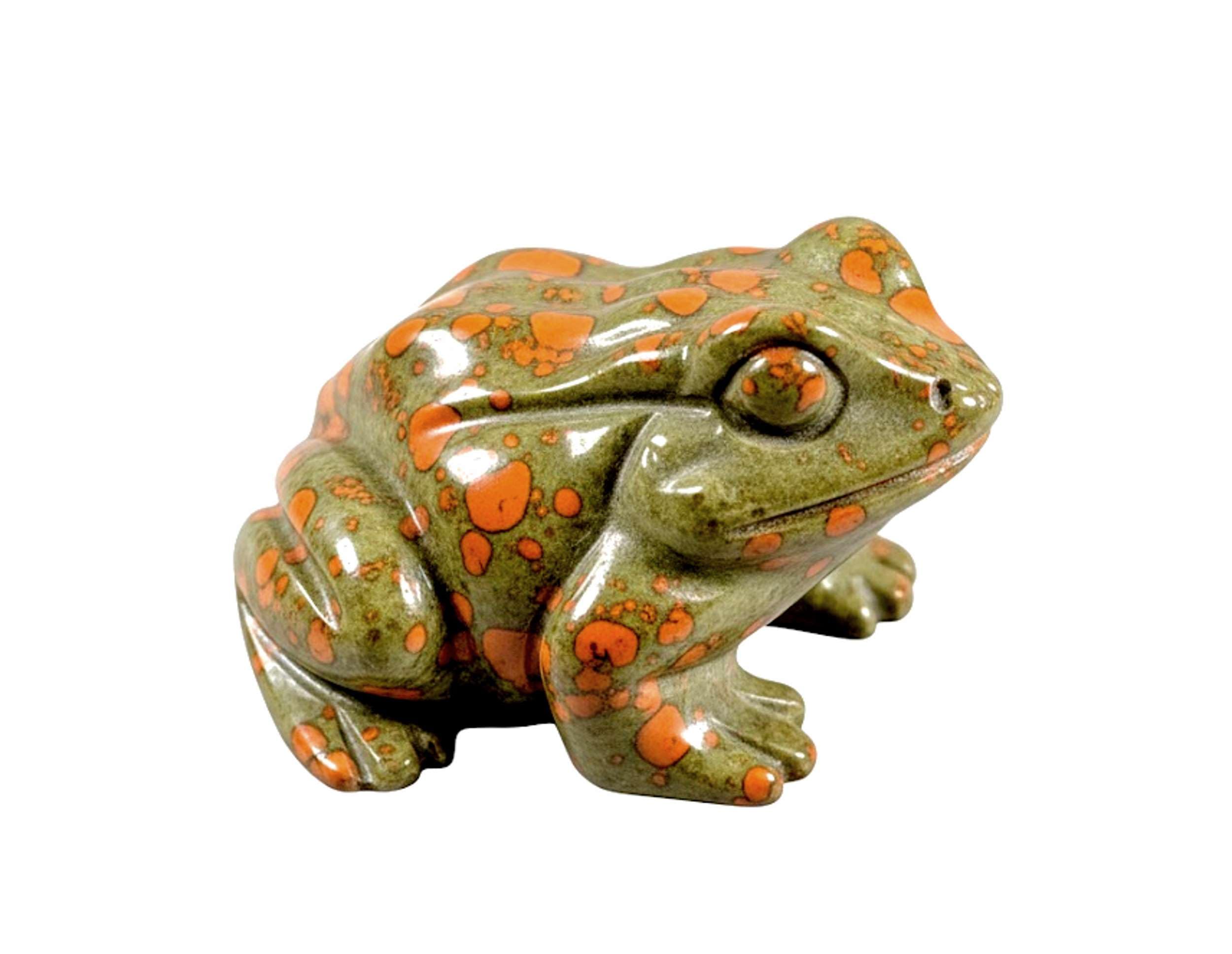 Hand carved stone figurine detail unakite gemstone