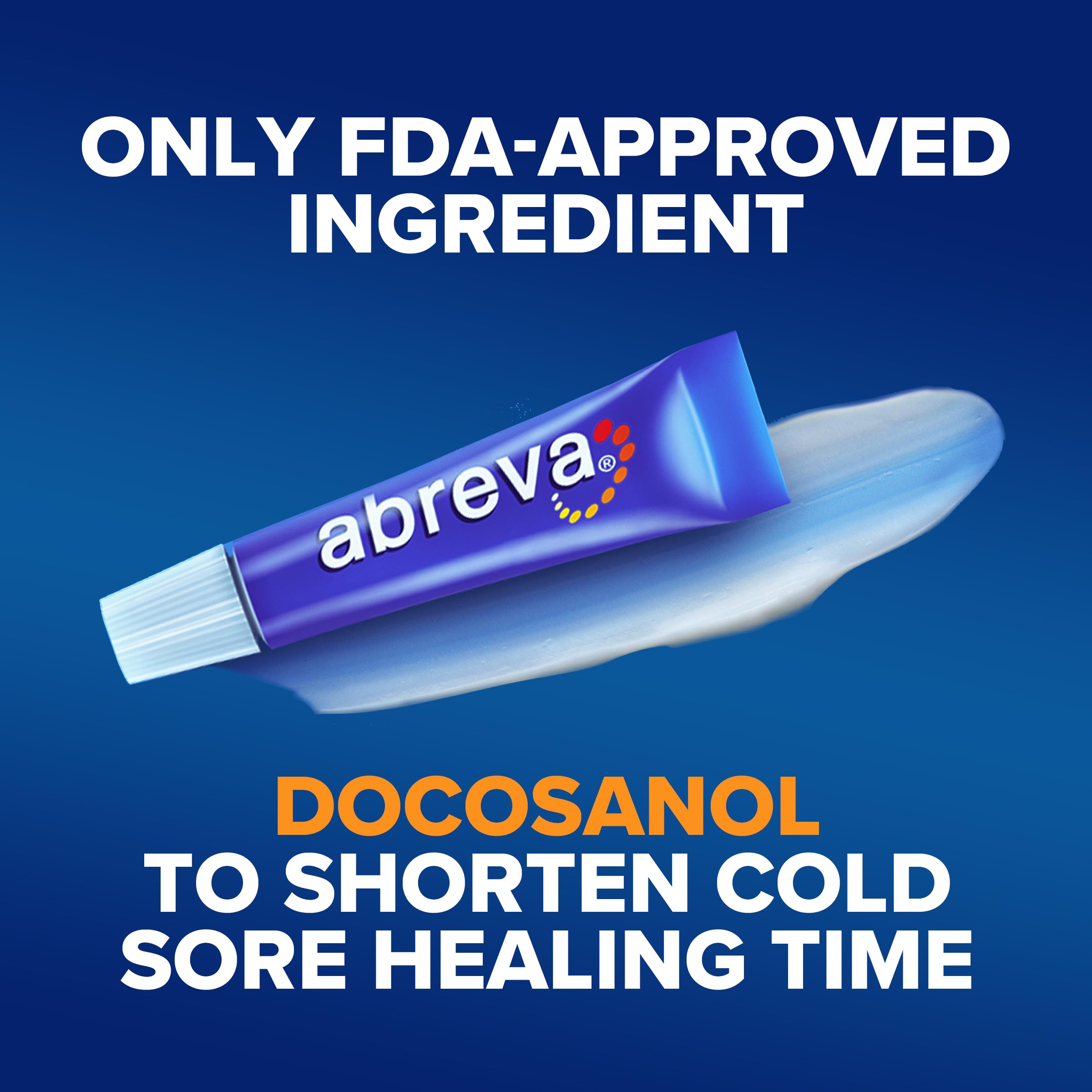 Abreva portable cold sore cream 0.07 oz tube