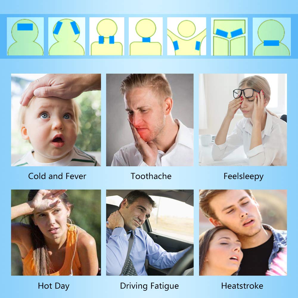 Baby fever cooling patch adheres to forehead EasYeah