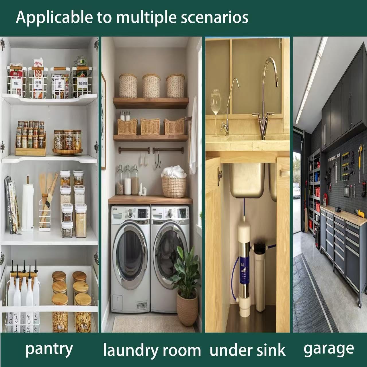 Space-saving under cabinet organizer by Feviswheay