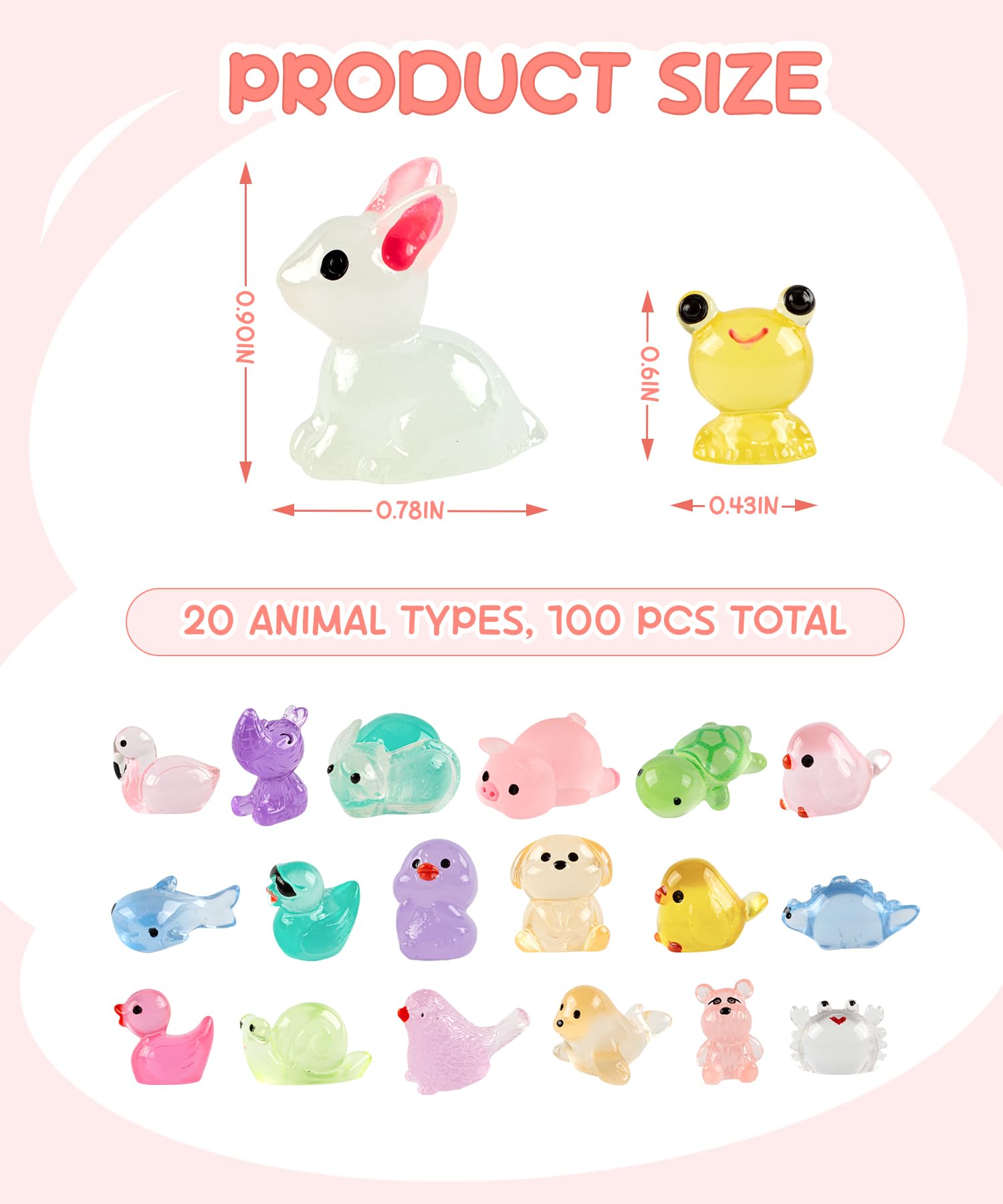 20 designs including ducks dinosaurs pigs and flamingos