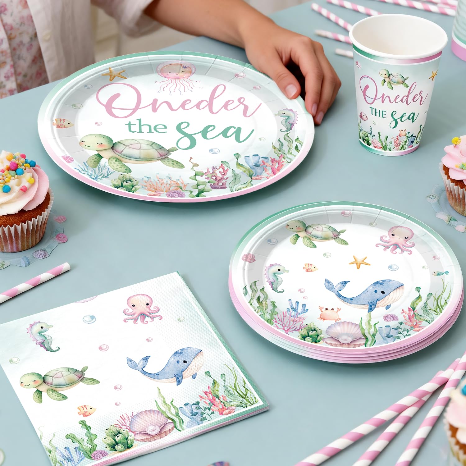 oneder the sea high chair banner decor