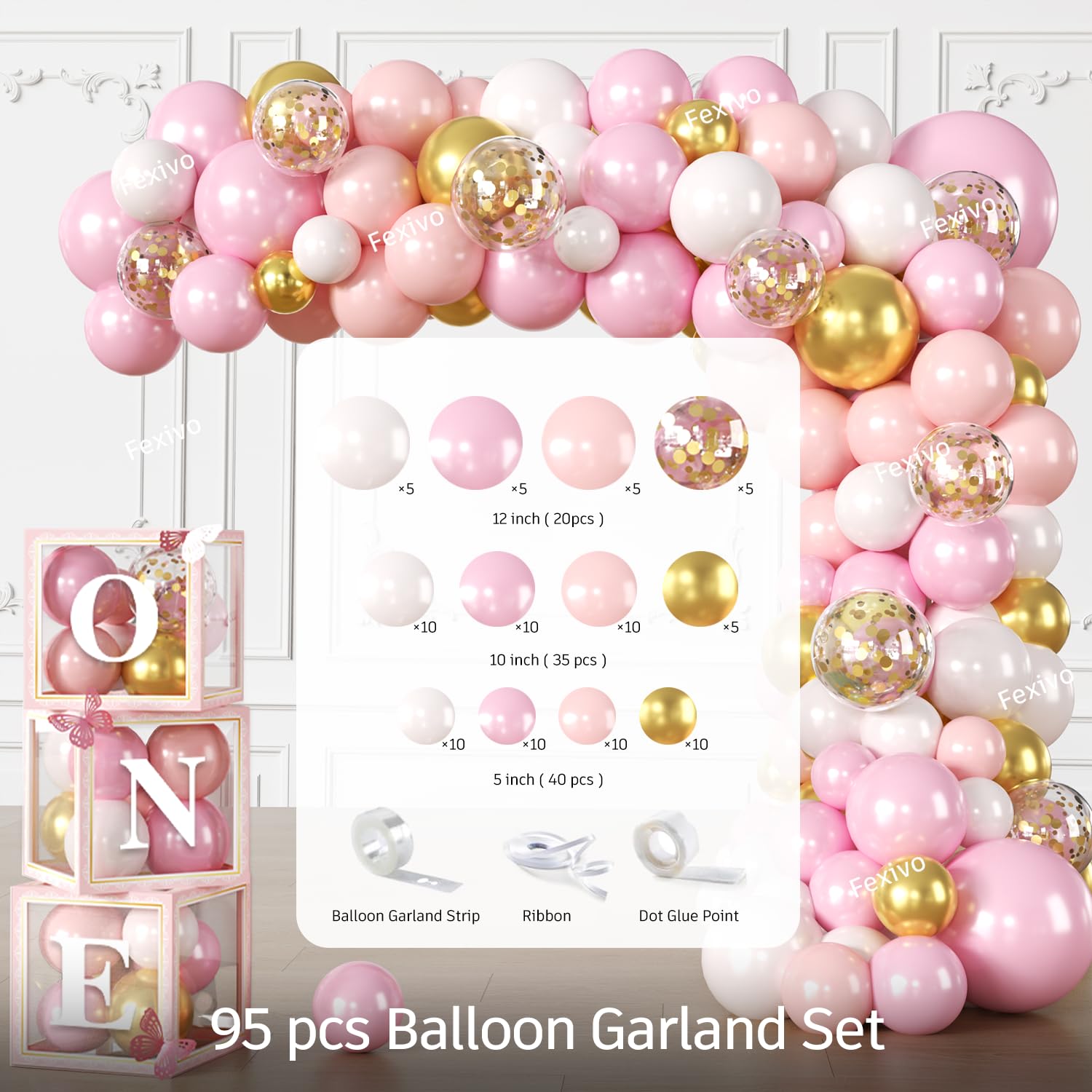 complete princess first birthday decorations kit for girls